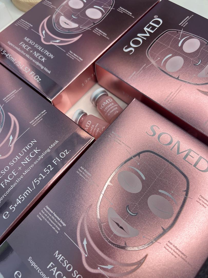 SOMED Face + Neck mask and T-Power collagen vials